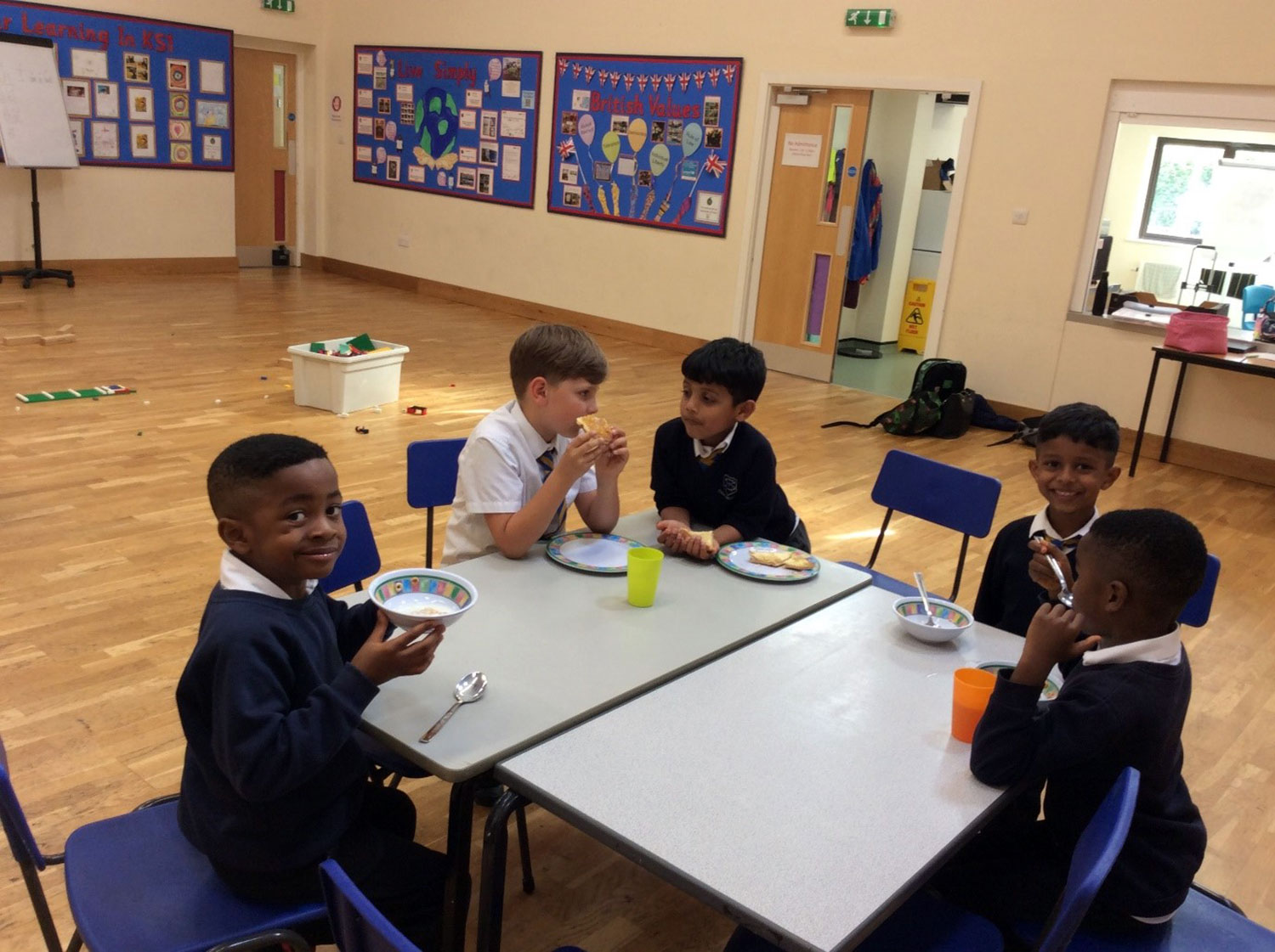 Children learning at school